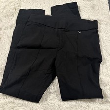 Rafaella womens black pull on pants 12 comfort career office