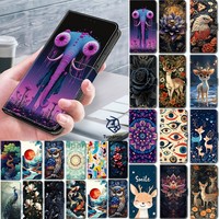 For LG V60 ThinQ K71 K51 K31 K22 Plus Patterned Flip Wallet Case Leather Case