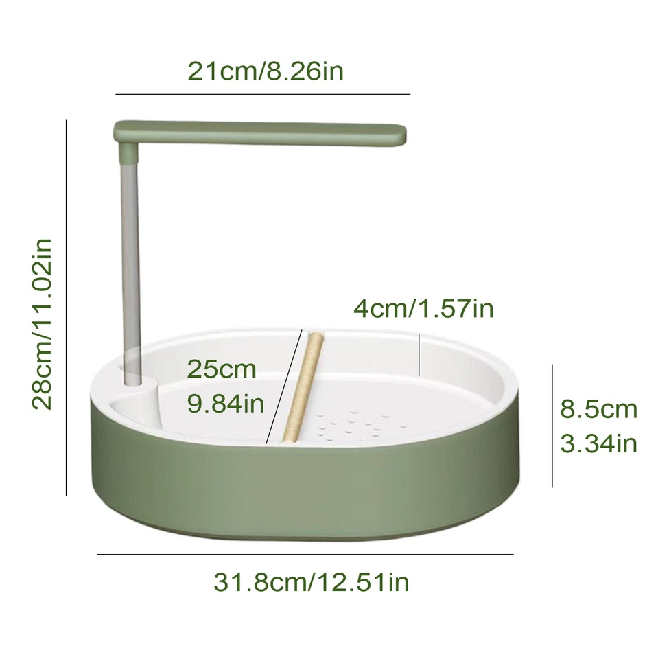 Bañera Automática para Pájaros Bañera para Loros con Ducha Bañera para Pájaros Bañera para Duchas Foto 2 de 4