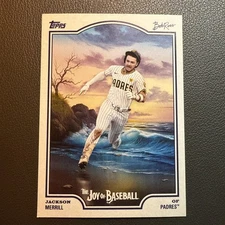 2025 Topps x Bob Ross: The Joy of Baseball Jackson Merrill #39 San Diego Padres