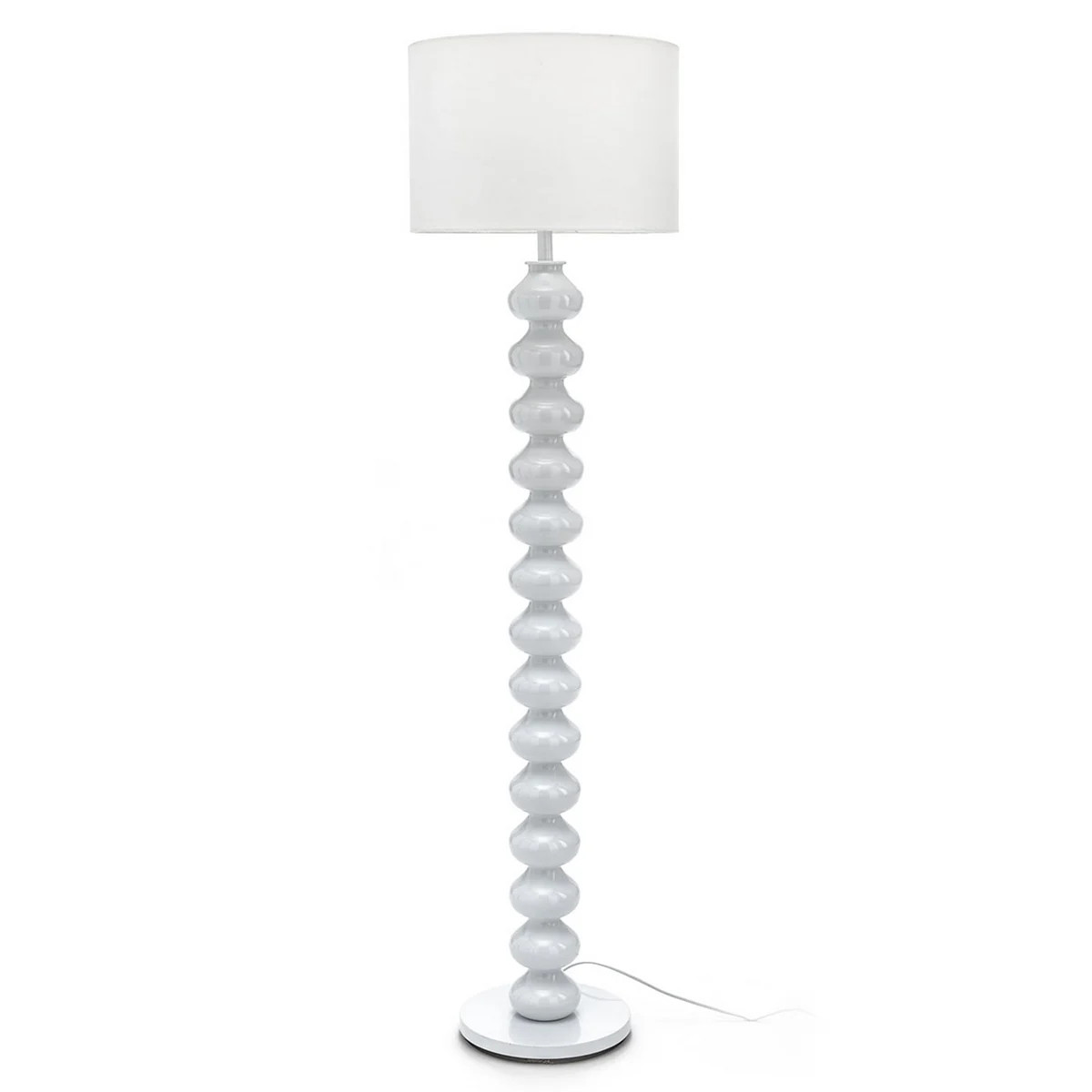 Lampe de sol moderne blanche Berlin 170h pour créer un coin lecture cosy