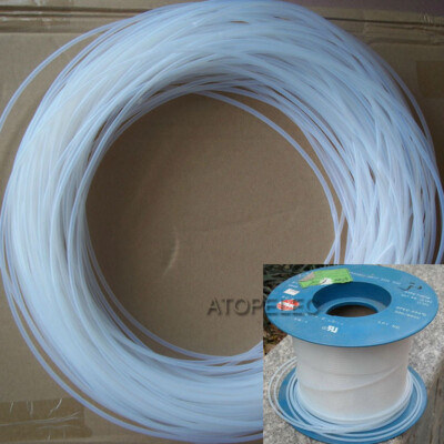 Tuyau PTFE (Téflon) Haute Température - 1m Ou 5m - Blanc - Isolation électrique 600V - Pour Câbles Ou Fluides