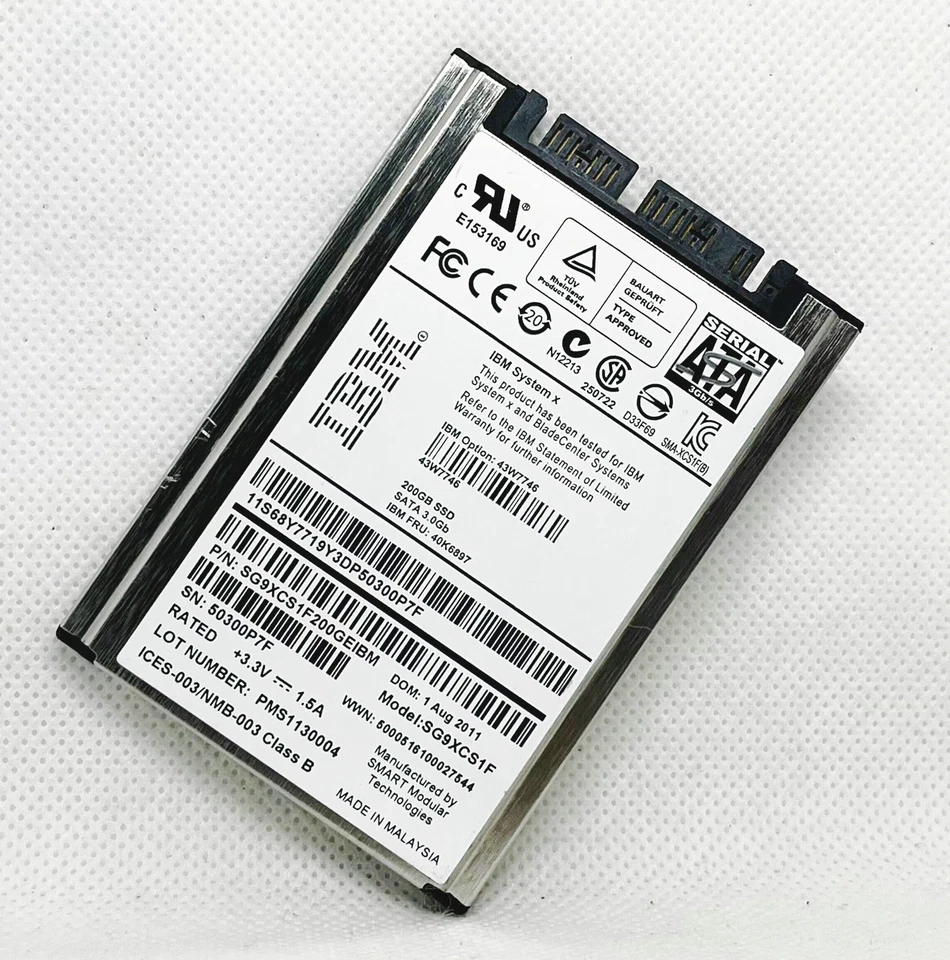 IBM 200GB SG9XCS1F 1.8 inch SATA solid state drive scarce capacity - Image 4 of 4