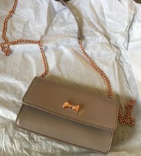New Genuine Ted Baker Aelia Small Crossbody Bag Purple Brown Mink Leather