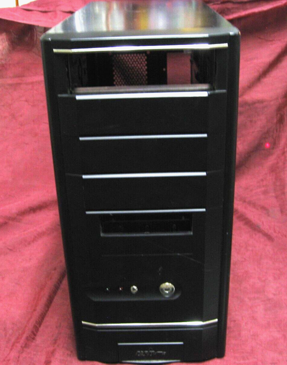 Retro Black Unbranded 2000s DIY Gaming PC Case computer
