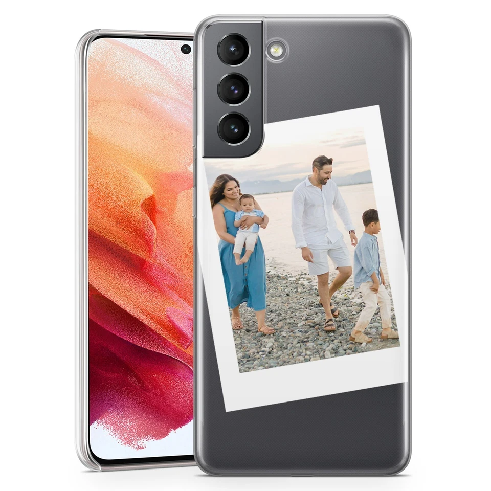 PERSONALIZADO Polaroid Foto Imagen Personalizada Collage Estuche Plástico PARA SAMSUNG S22 Foto 4 de 4