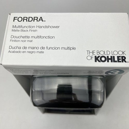 Kohler Fordra Handheld Shower Head 3 Spray Wall Mounted in Black R27512