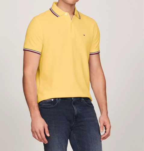 Tommy Hilfiger Para Hombre Secado Rápido Absorción Protección UV Rayas Inclinación Polo - Imagen 62 de 122