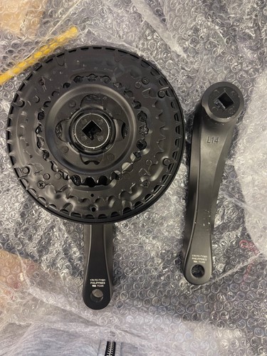 Shimano TOURNEY FC-TY501 6/7/8-speed Square Taper Crank Black 42/34/24 Black - Picture 3 of 5