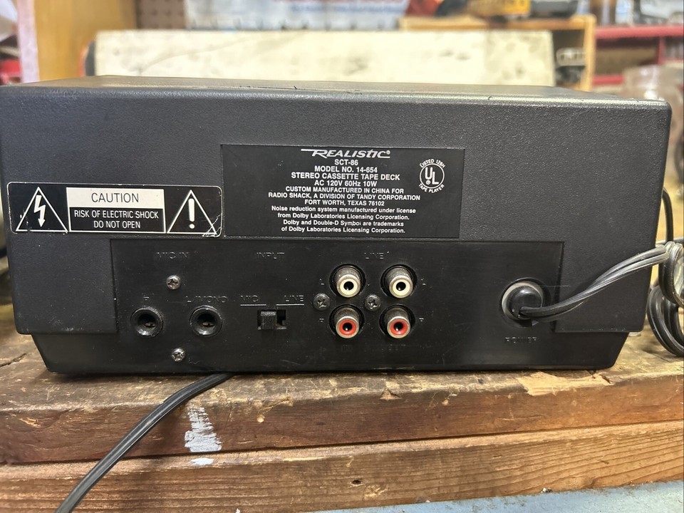 Vintage Tape Cassette Deck Realistic, SCT86 Tested eBay
