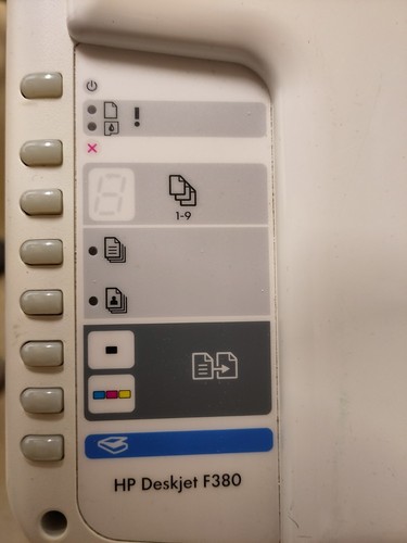 HP Farbdrucker und Scanner Deskjet F380 mit Netzteil, ohne Patronen