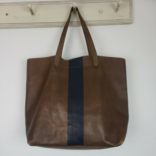 madewell paint stripe tote