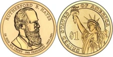 2011-P President RUTHERFORD B. HAYES Presidential Golden Dollar 1-Coin