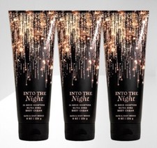3 Pack BATH BODY WORKS INTO THE NIGHT HAND BODY CREAM 8 OZ ULTRA