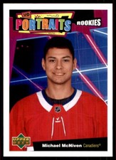 2020-21 Upper Deck UD Portraits Michael McNiven RC Montreal Canadiens #P-80