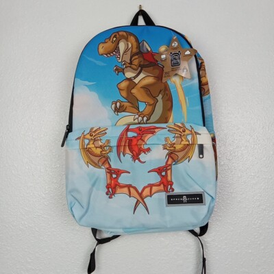 Space Junk Backpack Kid/Teen Dinosaurs Blue School Bag Dinomite Boy's 18x12x6