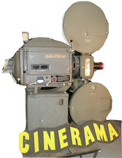 Vintage  Rare Century CINERAMA 35mm Projector Complete all Original Patina