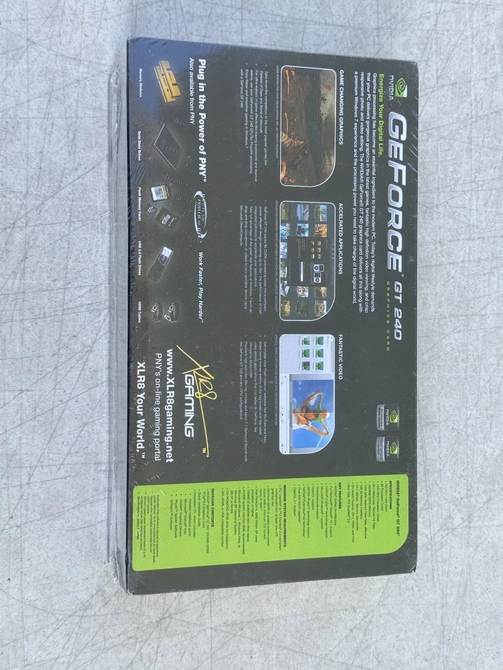 PNY Verto GeForce GT 240 1024MB GDDR3 PCI-Express 2.0 DVI+VGA+HDMI Graphics Card - Image 4 of 4