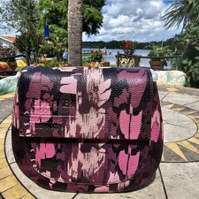 Ted Baker - Beatty - Leather - Crossbody/ Satchel - Oxblood Print- Nwt