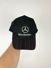Vintage Mercedes Benz Racing Black Cap Hat Sn...