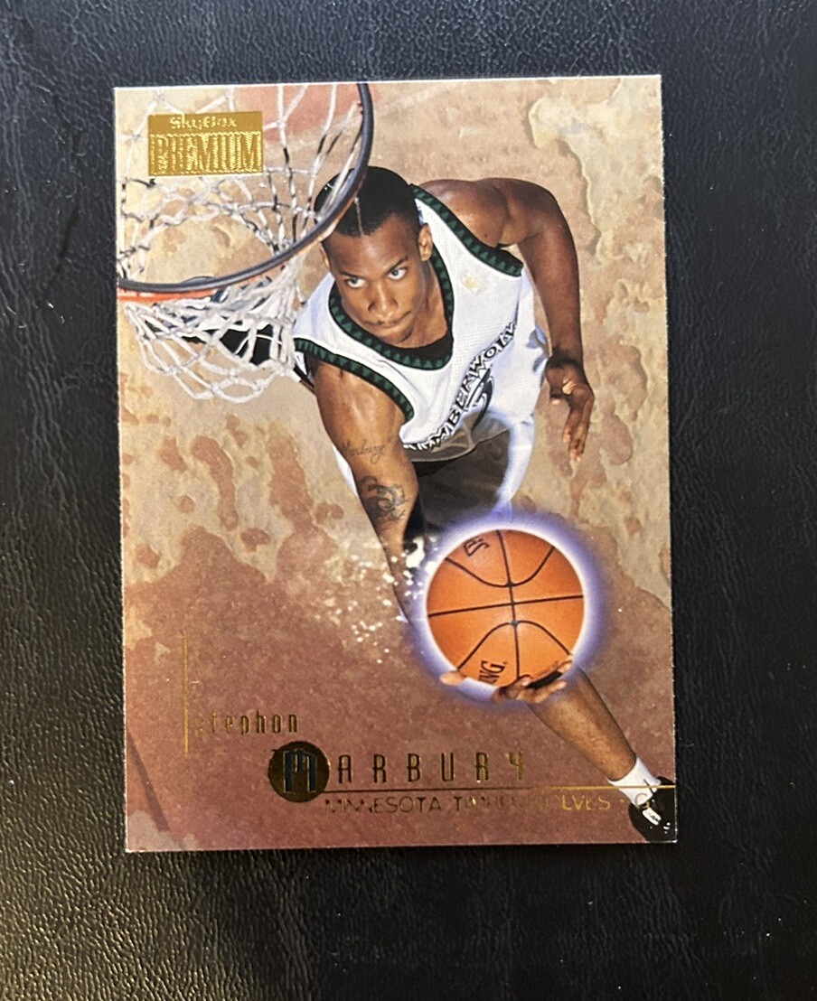 1996 SkyBox Premium #69 Stephon Marbury Minnesota Timberwolves Rookie RC