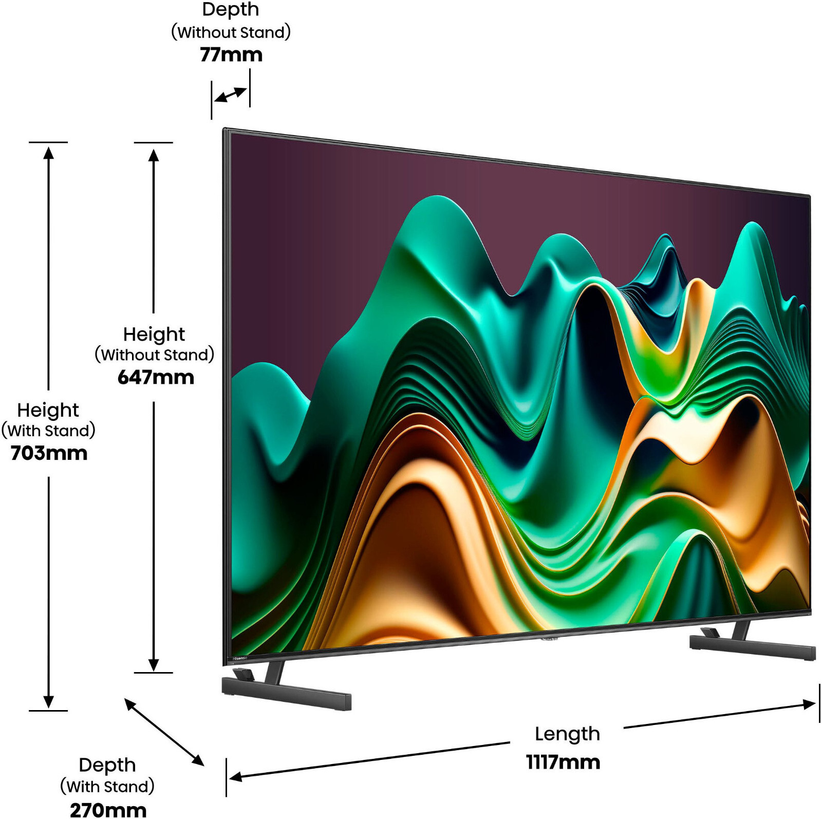 Thumbnail - Hisense 50 Zoll Smarttv Qled-fernseher