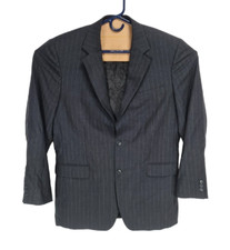 Brooks Brothers 346 Men Blazer Coat Single Breasted Wool Blend Gray Size 41 L