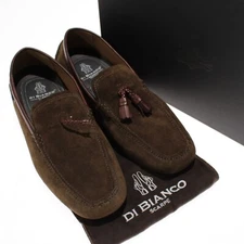 Di Bianco NWD Benzoni Suede Loafers / Drivers Size 10.5 in Militare Brown