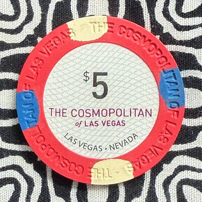 The Cosmopolitan $5 Las Vegas, Nevada Gaming Poker Casino Chip
