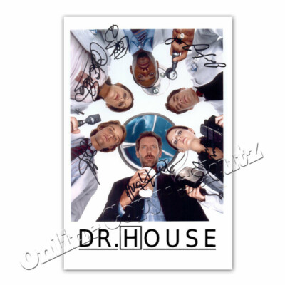 Dr. House Cast ++ Autogramm mit Hugh Laurie, Jesse Spencer ++   Autogrammfoto  