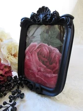 5x7 Ornate frame,Matte Black,Victorian,Baroque,Rococo,Goth,Event Decor,Bridal