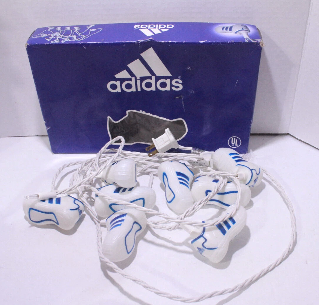 Sucio Secreto Fuera de servicio Adidas String Lights Shell Toe Samba Shoes Set 8 / 10 Christmas Rare 10  Feet Vtg | eBay