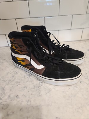Vans Filmore Hi Top Skate Shoes flame