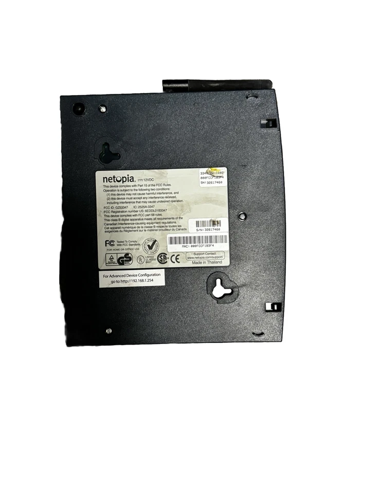 Netopia MDG025 DSL2 4-port Wireless Ethernet Router 3347-02-1006L - Image 3 of 3