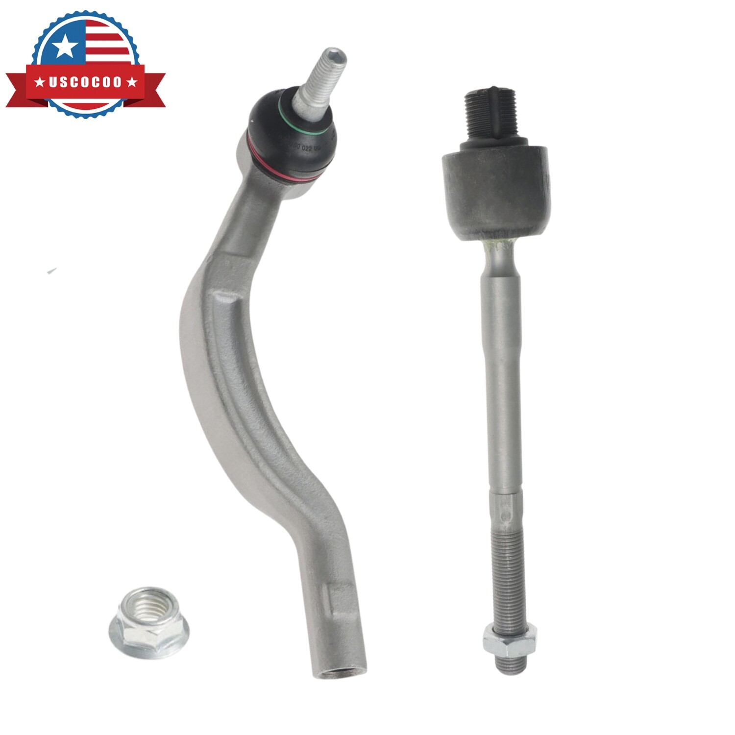 Right Side 1 x Inner & 1 x Outer Tie Rod End for 2014-2016 Maserati Ghibli 3.0L