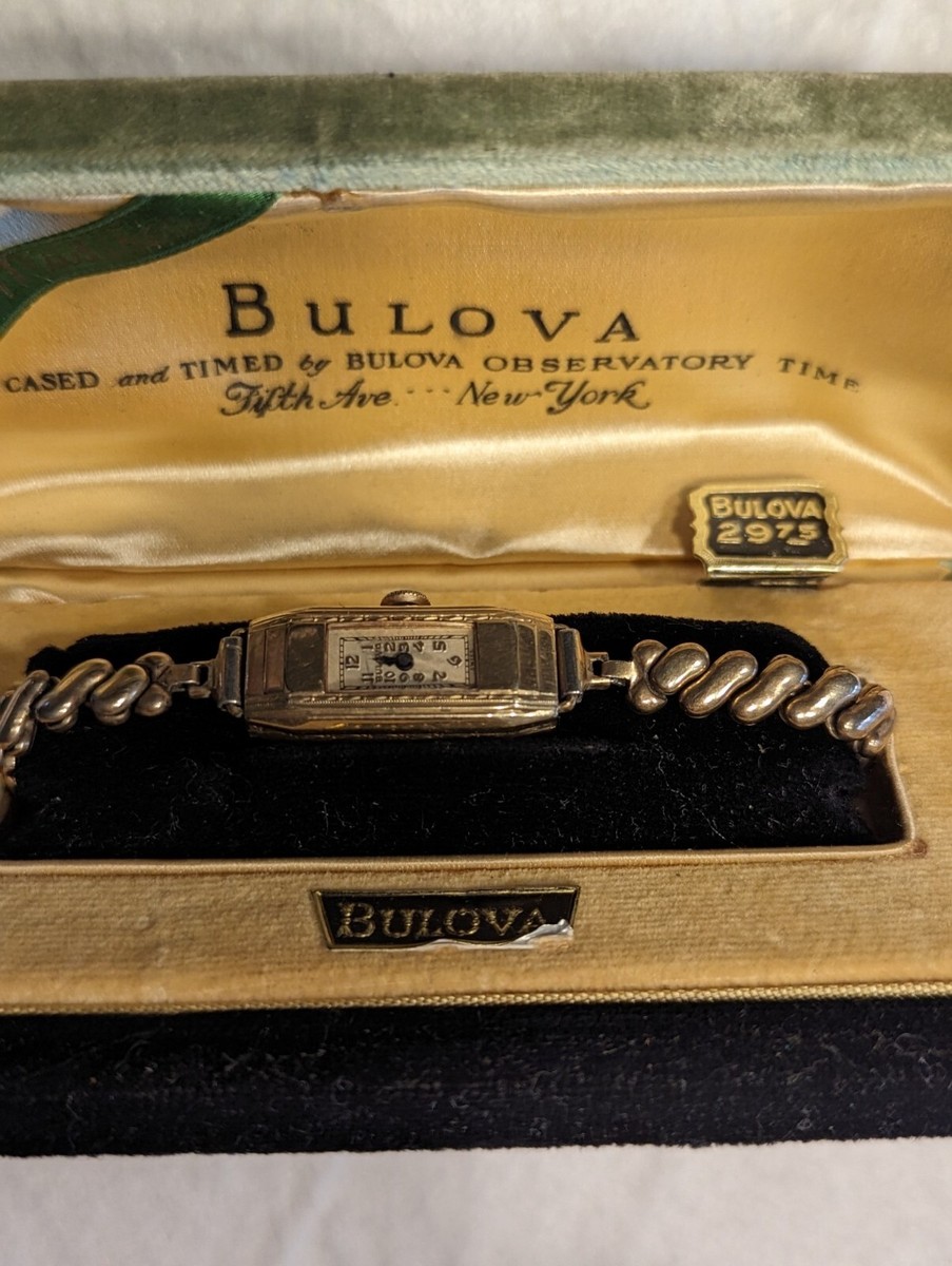 VINTAGE BULOVA LADIES WATCH IN ORIGINAL 1957 BOX | eBay
