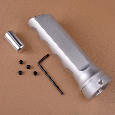 Silver Aluminum Car Handle Hand Brake Sleeve Universal Cover New