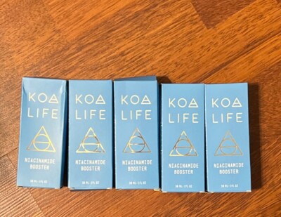 Lot Of 5-KOA Life Niacinamide Booster 1 Oz 30 mL Full Size
