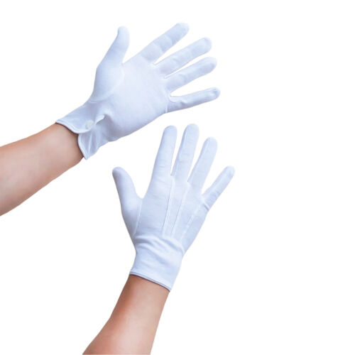 Weiße Handschuhe aus Baumwolle für Herren  - Bild 1 von 1