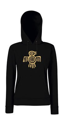 AZTEC BIRD II Indianer Zeichen Sign Kultur Zivilisatio l Girlie Kapuzenpullover 