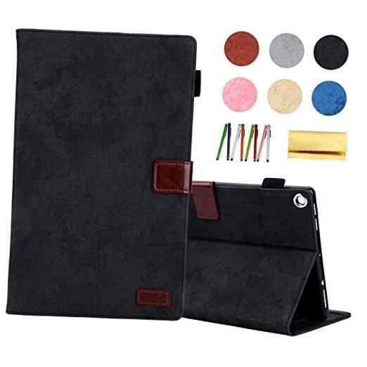 Smart Case for Fire HD 8 (8th/7th/6th Generation-Old Model),  Soft PU A2 Black