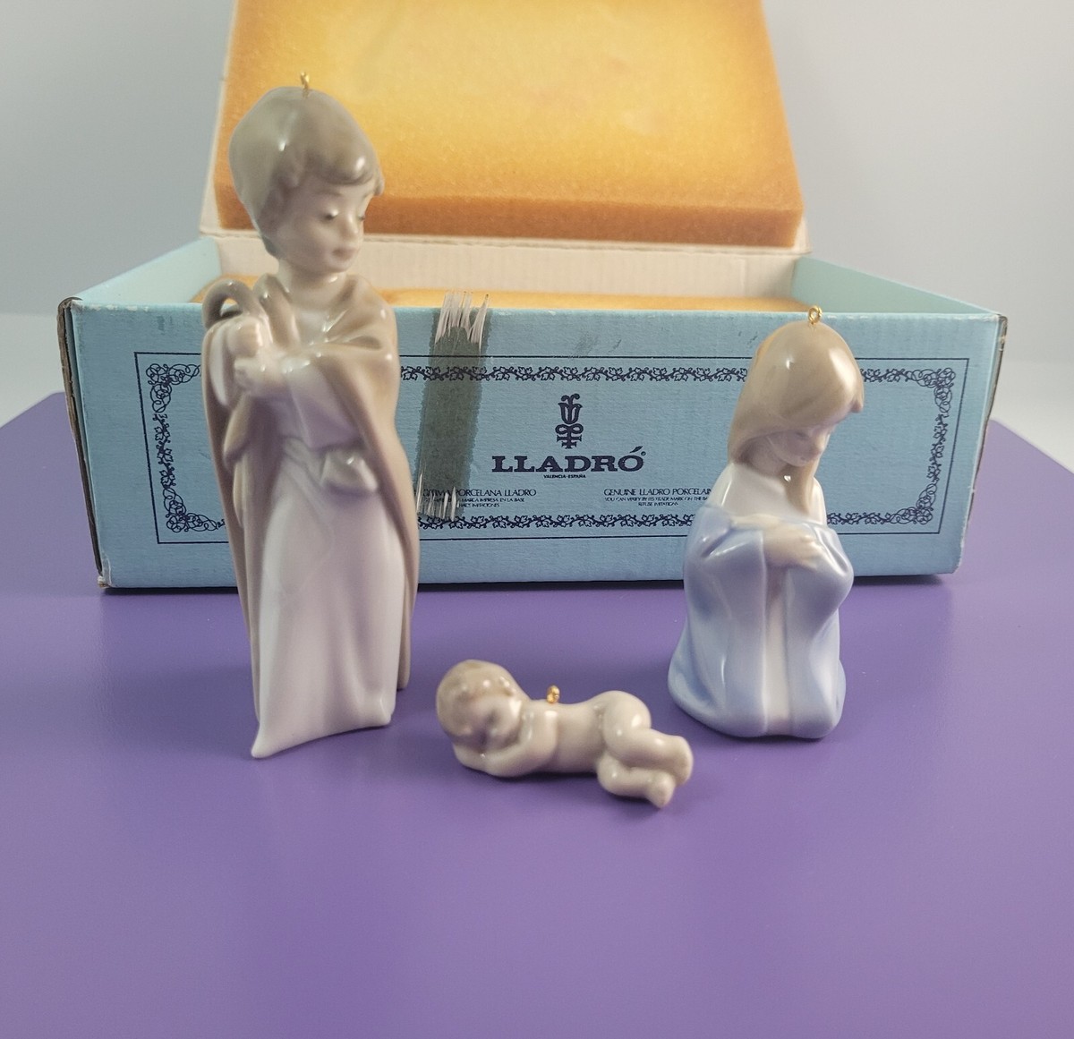 Lladro Mini Sagrada Familia #5.657 Ornaments Holy Family Nativity
