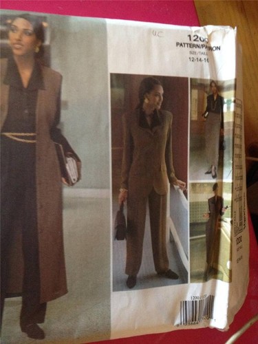 Vogue Sewing Pattern 1200 Ladies / Misses Jacket Vest Pants Size 12-16 Uncut - Bild 4 von 5