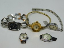 Mix Lot of 5 Vintage Timex Wind-up Analog Women's Watches