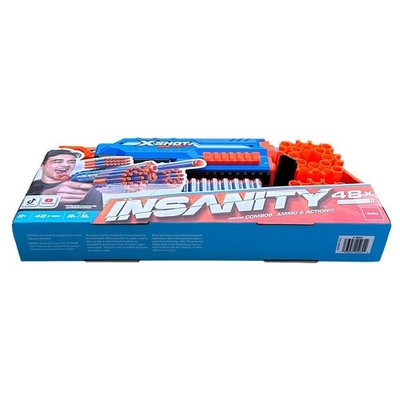 Zuru X-Shot Insanity Manic Blaster 48 Darts Air Pocket Tech