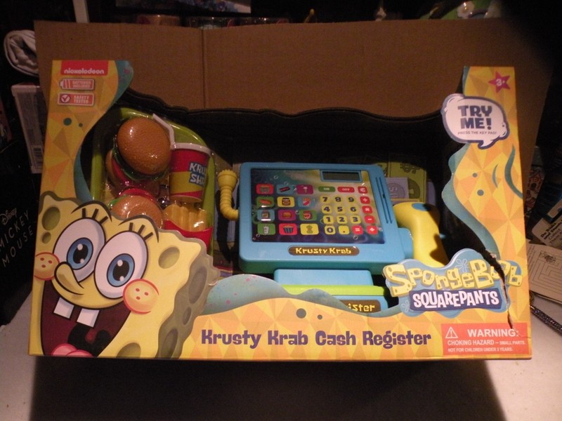 NICKLELODEON SPONGEBOB SQUAREPANTS KRUSTY KRAB CASH REGISTER NIB
