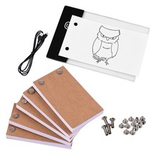 Flip Book Kit With Light Pad LED Light Box Tablet 300 Sheets Drawing Paper