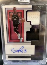 Panini One and One Pascal Siakam Purple /35 #DJA-PSK Raptors NBA