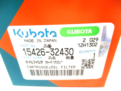 15426-32430 GENUINE OEM KUBOTA OIL FILTER Z482 B178 LF3490 PH2835