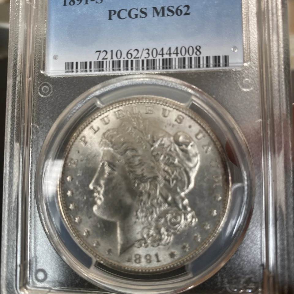 1891 S  MORGAN DOLLAR PCGS MS 62 - Image 2 of 4